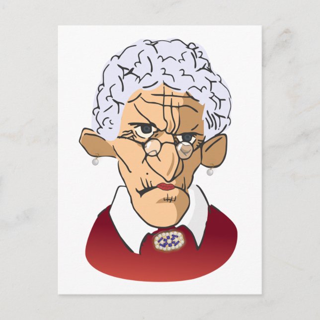 Cartão Postal Feliz Dia, Humor do Dia da Mãe (Frente)