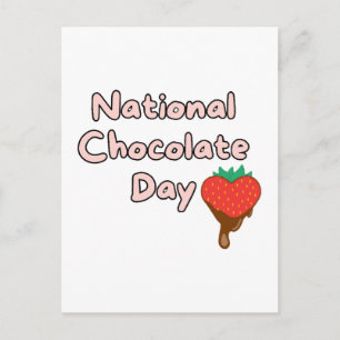 Cartão Postal Feliz dia nacional do chocolate