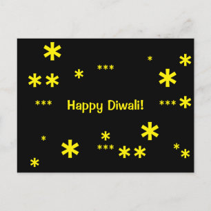 Cartão Postal Feliz Diwali! Cartaz