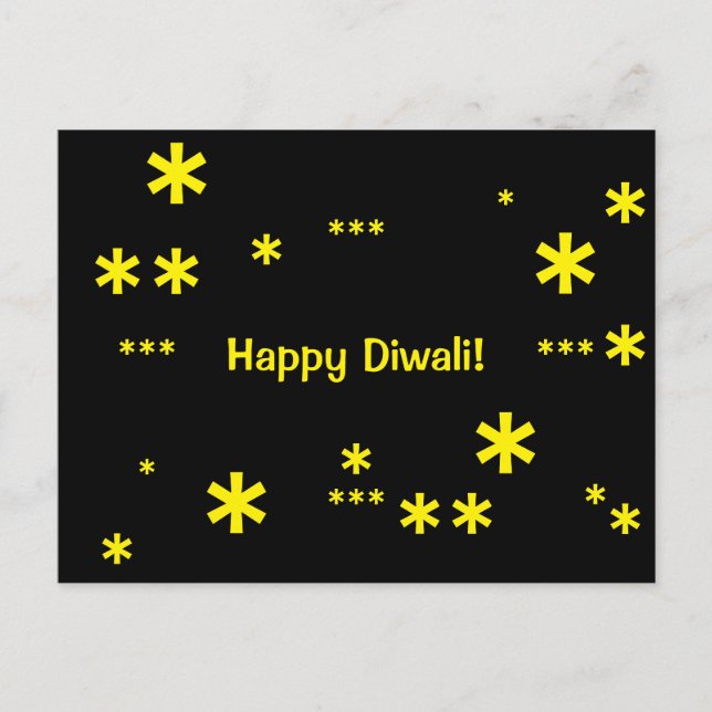 Cartão Postal Feliz Diwali! Cartaz (Frente)