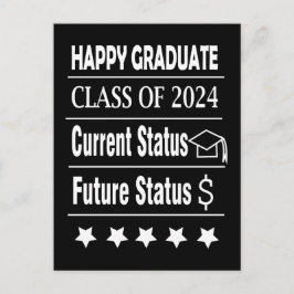 Cartão Postal Feliz Formatura Graduado