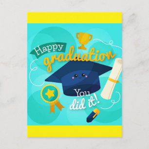 Cartão Postal Feliz Graduação