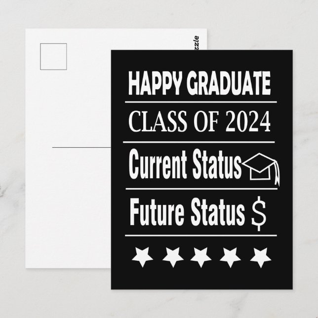 Cartão Postal Feliz Graduado Formatura (Frente/Verso)