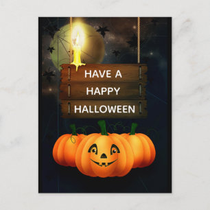 Cartão Postal Feliz Halloween