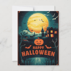Cartão Postal Feliz Halloween