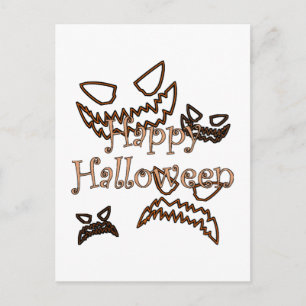 Cartão Postal Feliz Halloween