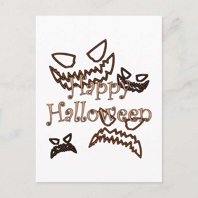 Cartão Postal Feliz Halloween (Frente)
