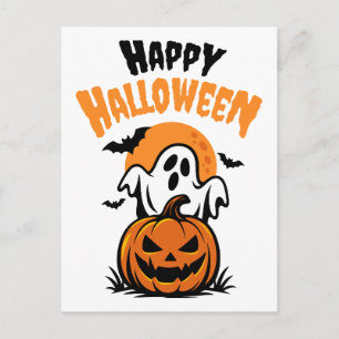 Cartão Postal Feliz Halloween