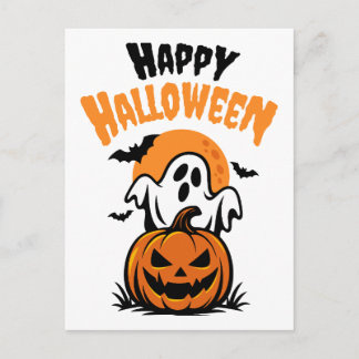 Cartão Postal Feliz Halloween