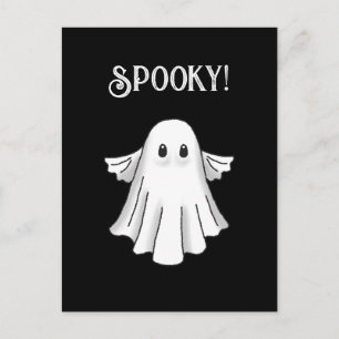 Cartão Postal Feliz Halloween Assustador