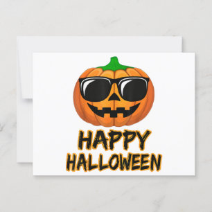 Cartão Postal Feliz Halloween Costume Engraçado Pumpkin