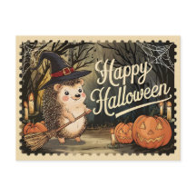 Feliz Halloween Cute Hedgehog