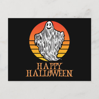 Cartão Postal Feliz Halloween Engraçado Caráter Assustador