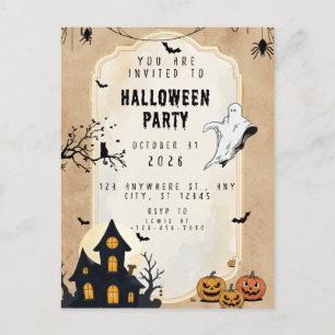 Cartão Postal Feliz Halloween Família Sanderson