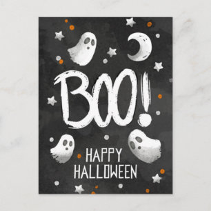 Cartão Postal Feliz Halloween Ghost
