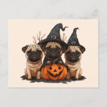 Feliz Halloween Pugs Jack O Lanternas