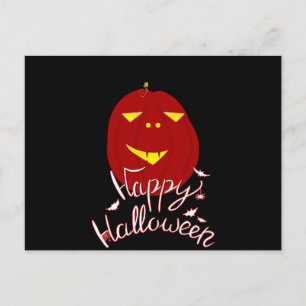 Cartão Postal Feliz Halloween Pumpkin