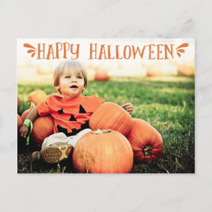 Cartão Postal Feliz Halloween Saudação de Foto Personalizada