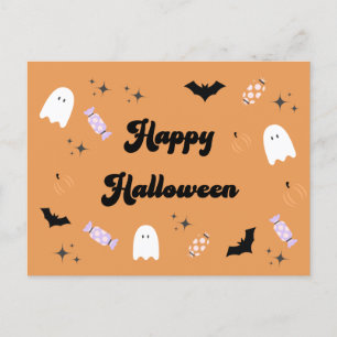Cartão Postal Feliz Halloween Spooky
