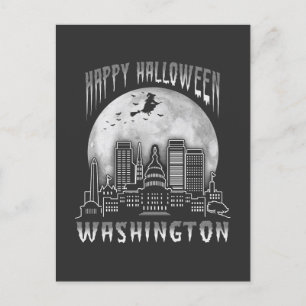 Cartão Postal Feliz Halloween Washington DC