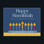 Cartão Postal Feliz Hanukkah Engraçado<br><div class="desc">Cartão-postal engraçado para Hanukkah</div>