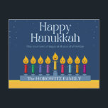 Cartão Postal Feliz Hanukkah Engraçado<br><div class="desc">Cartão-postal engraçado para Hanukkah</div>