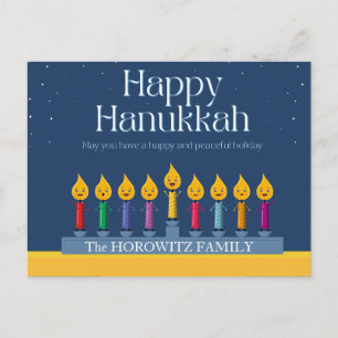 Cartão Postal Feliz Hanukkah Engraçado