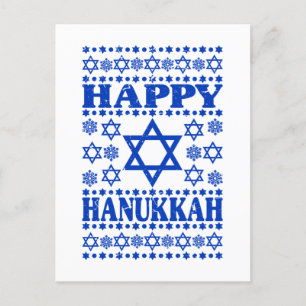 Cartão Postal Feliz Hanukkah - Presente de Feriado Judeu