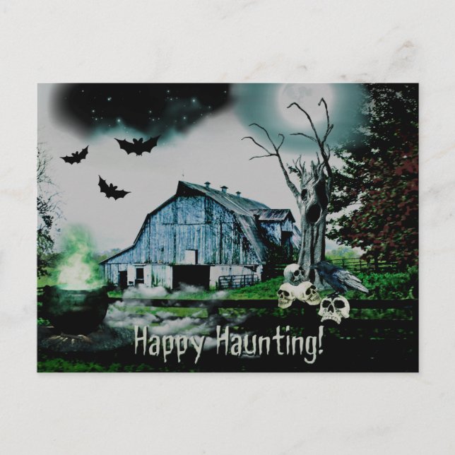 Cartão Postal *~* Feliz Hunls HALLOWEEN (Frente)