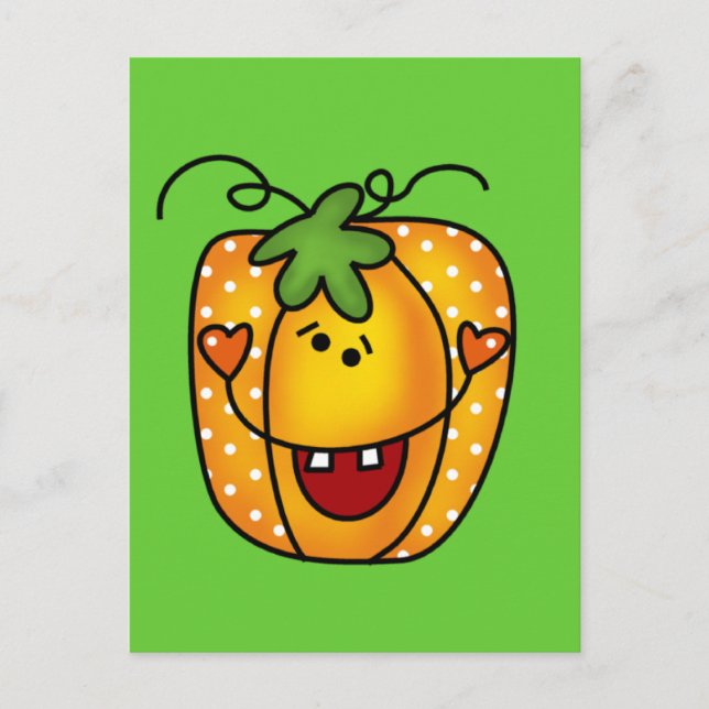 Cartão Postal Feliz Jack O Lanterna Camisetas e presentes (Frente)