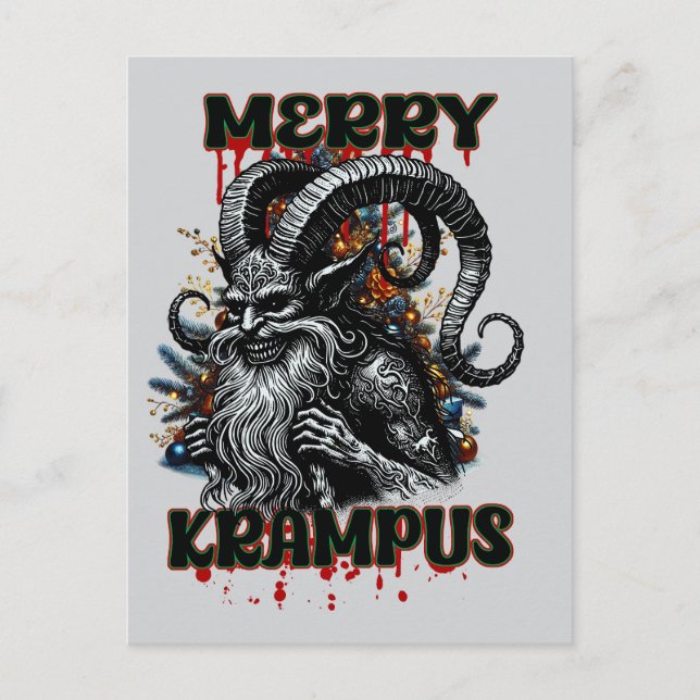 Cartão Postal Feliz Krampus (Frente)