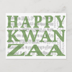 Cartão Postal Feliz Kwanzaa