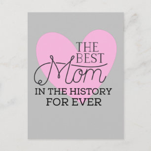 Cartão Postal Feliz Melhor Dia de as mães Com Todo O Amor