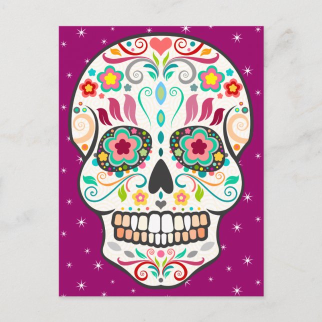 Cartão Postal Feliz Muertos - Cartão-postal Feliz de Açúcar (Frente)