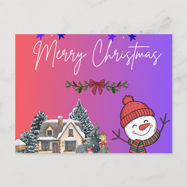 Cartão Postal Feliz Natal  (Frente)