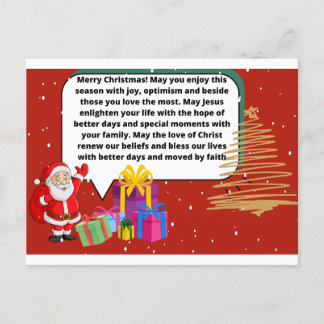 Cartão Postal Feliz Natal