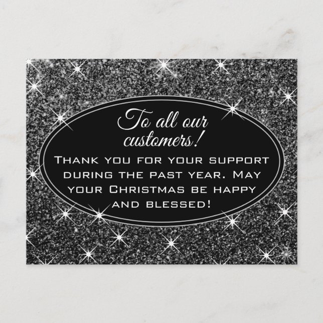 Cartão Postal Feliz Natal a todos os nossos Clientes!  (Frente)