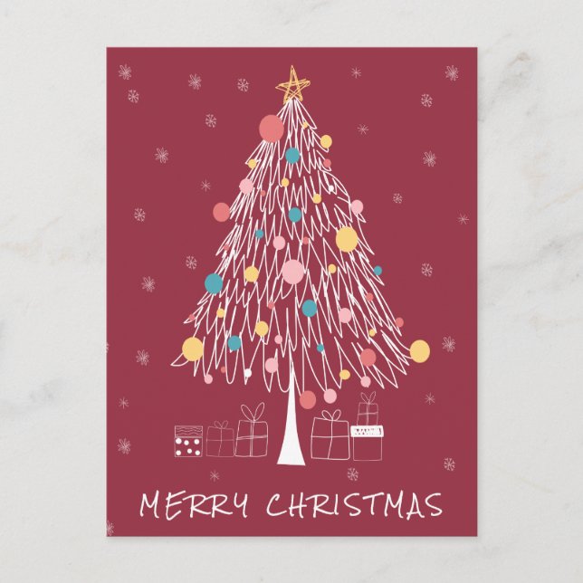 Cartão Postal Feliz Natal | Adicione sua foto (Frente)