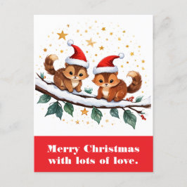 Cartão Postal Feliz Natal com muito amor.