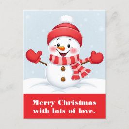 Cartão Postal Feliz Natal com muito amor.