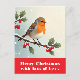 Cartão Postal Feliz Natal com muito amor.