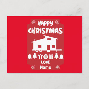 Cartão Postal Feliz Natal da Casa Pequena