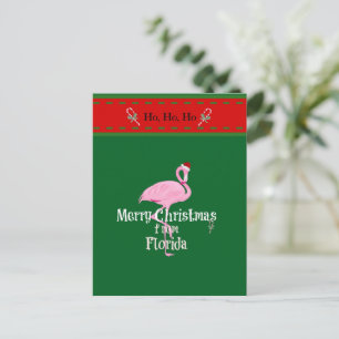 Cartão Postal Feliz Natal da Flórida
