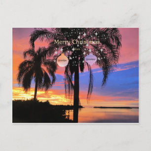 Cartão Postal Feliz Natal da vovó e do vovô