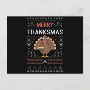 Cartão Postal Feliz Natal de Ação de Graças Peru
