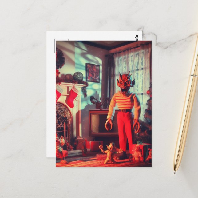 Cartão Postal Feliz Natal de Horror (Frente/Verso In Situ)