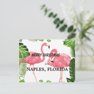 Cartão Postal Feliz Natal de Nápoles, Flórida