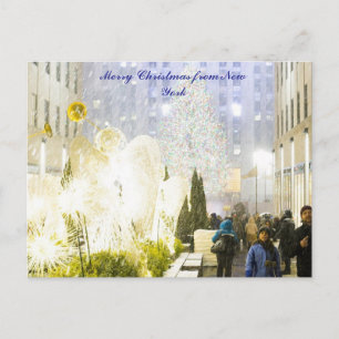 Cartão Postal Feliz Natal de Nova York