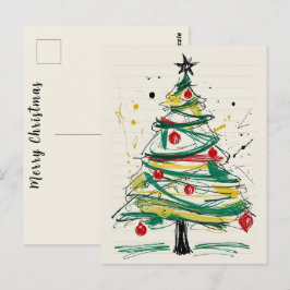 Cartão Postal Feliz Natal Desejos Cheios De Alegria E Amor