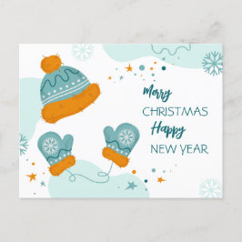 Cartão Postal Feliz Natal e Feliz ano novo
